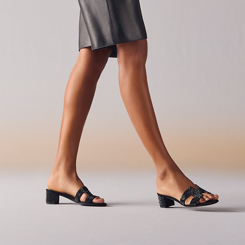 Sandália Oasis - Preto | Hermès Brasil